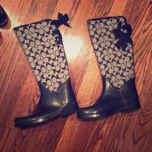 Coach rain boots